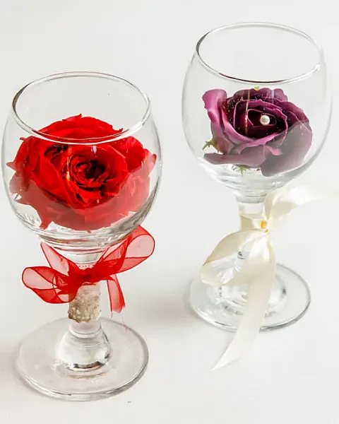 Ποτήρι με Forever Rose