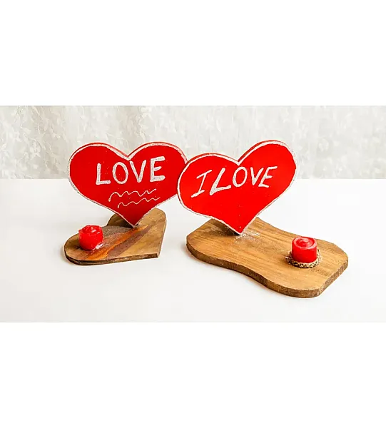 Ξύλινες Καρδιές Μονές - Προσφορά